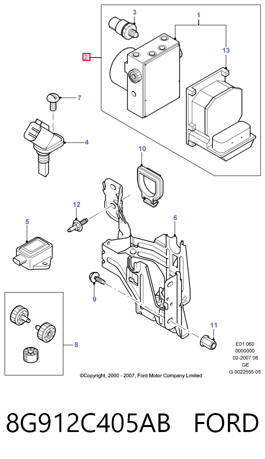 Sterownik ABS  hydrauliczny Ford Mondeo IV