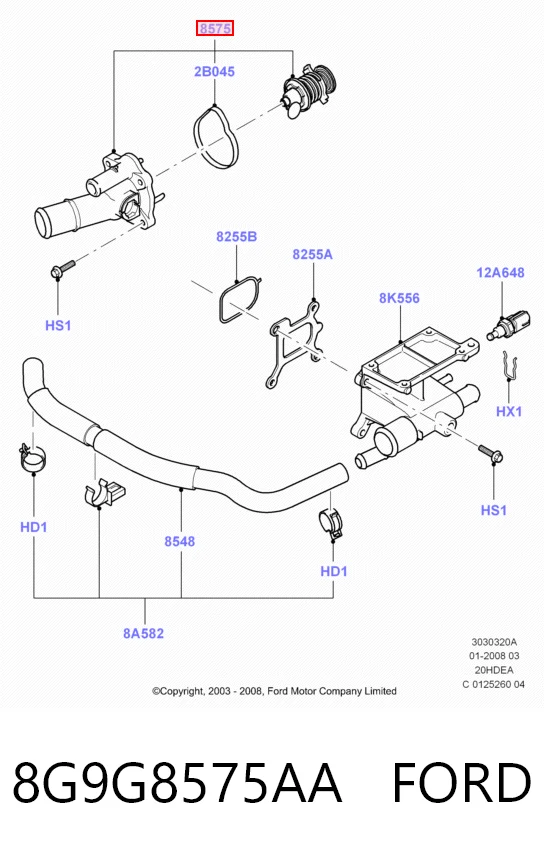 8G9G8575AA Ford
