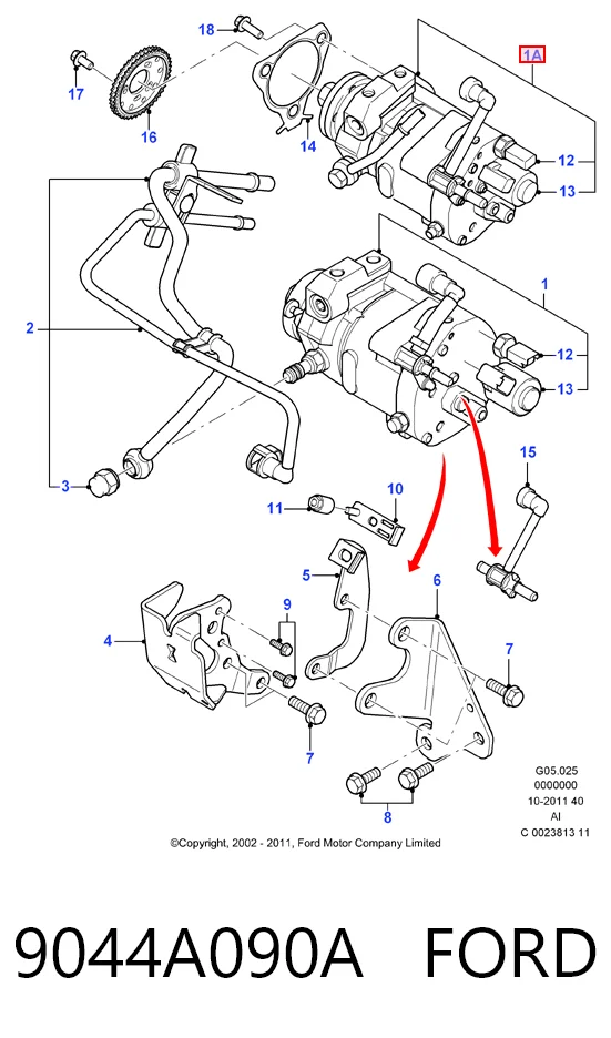  Pompa wtryskowa wysokiego ciśnienia Ford Mondeo 3
