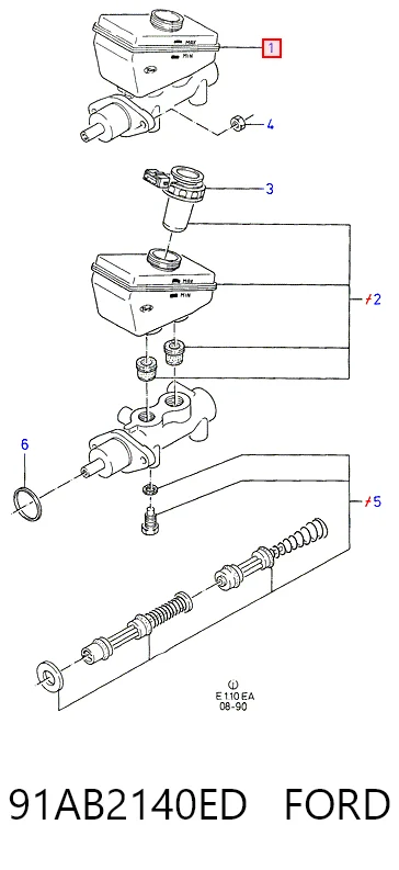 Główny cylinder hamulców do Ford Orion III GAL