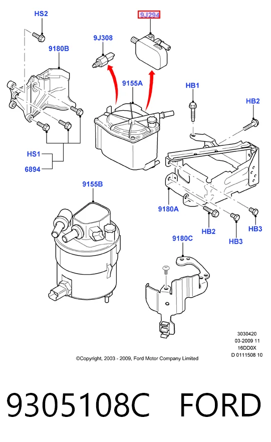 9401904348 Fiat/Alfa/Lancia Blok podgrzewania paliwa