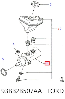 Zestaw naprawczy głównego cylindra hamulcowego Ford Mondeo I hatchback (GBP) (1993 - 1996) cena, od 11,25 USD