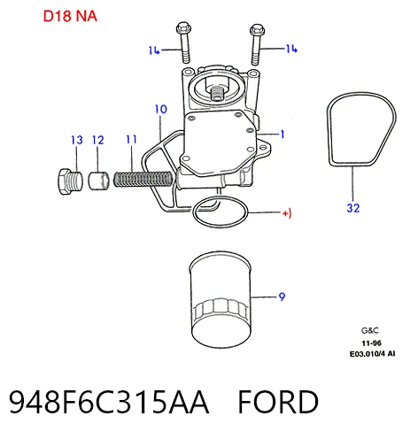 948F6C315AA Ford Czujnik położenia wału korbowego