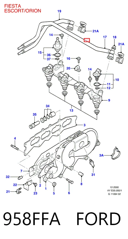 Przepustnica, komplet Ford Escort VI hatchback (GAL) (1992 - 1995) cena, od 48,12 USD