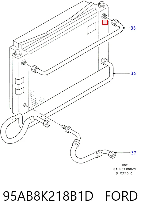 Zbiorniczek wyrównawczy układu chłodzenia Ford Escort VI