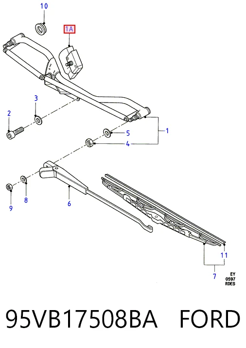 Silniczek wycieraczki szyby przedniej Ford Transit IV awangarda (E) (1994 - 2000) cena, od 68,22 USD
