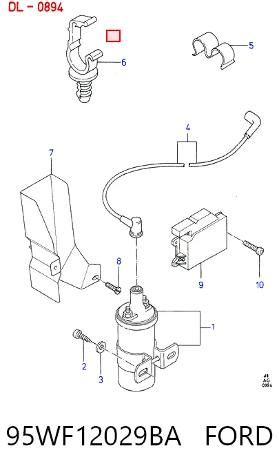 Cewka zapłonowa Ford Transit IV awangarda (E) (1994 - 2000) cena, od 54,48 USD