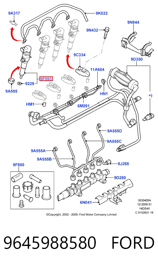 SU00100836 Toyota Wtryskiwacz paliwa