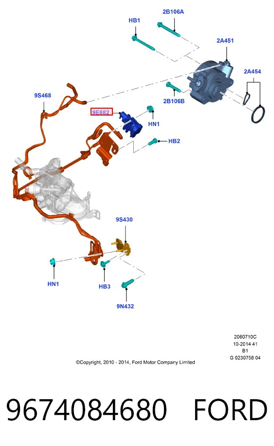 9674084680 VAG Przetwornik ciśnienia (solenoid) doładowania