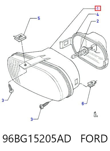  Lampa przeciwmgielna lewa Ford Mondeo 2