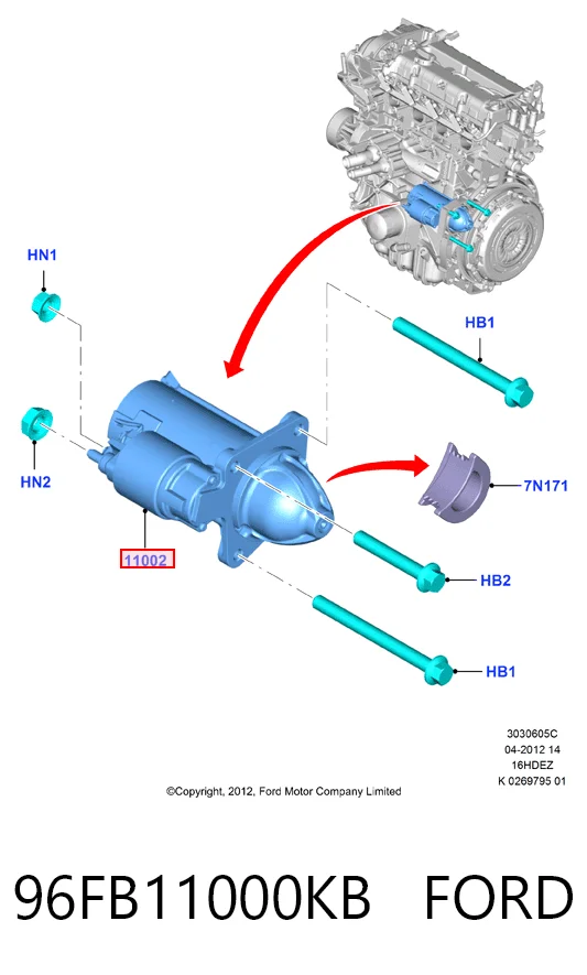 96FB11000KB Ford