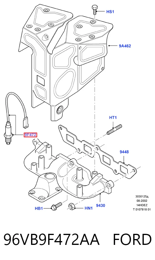 Do koszyka Sonda lambda, czujnik tlenu Ford Scorpio II GFR, GGR