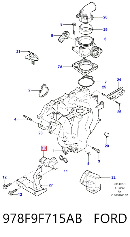 Regulator biegu jałowego do Ford Mondeo II BFP