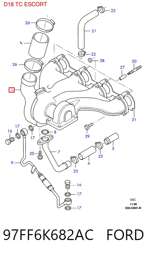  Turbina Ford Mondeo 2