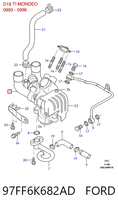 Turbina Ford Mondeo II