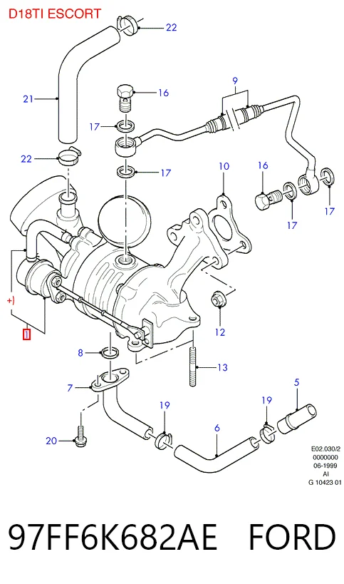 Turbina do Ford Mondeo II BFP