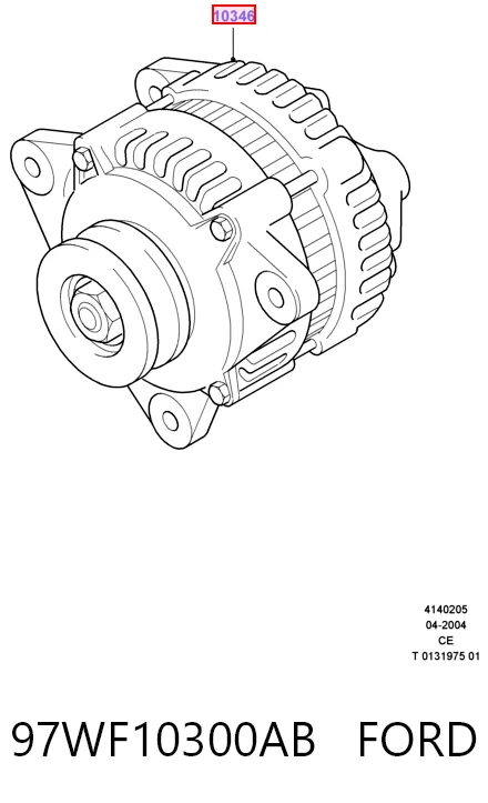 Alternator Ford Fiesta Mk4 hatchback (JAS, JBS) (1996 - 2002) cena, od 48,12 USD