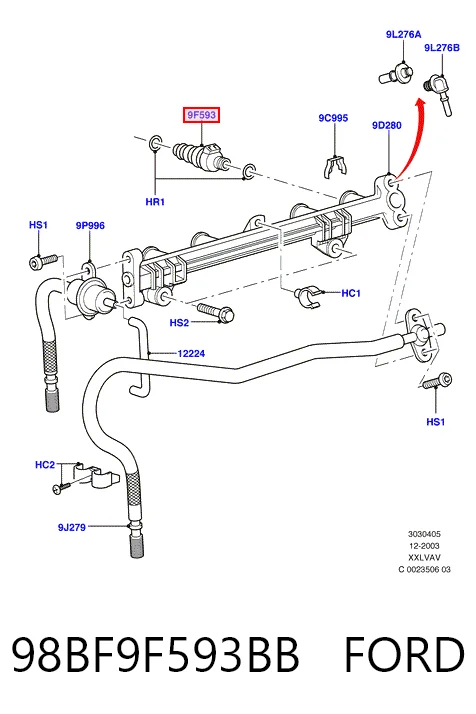  Wtryskiwacz paliwa Ford Escort 7