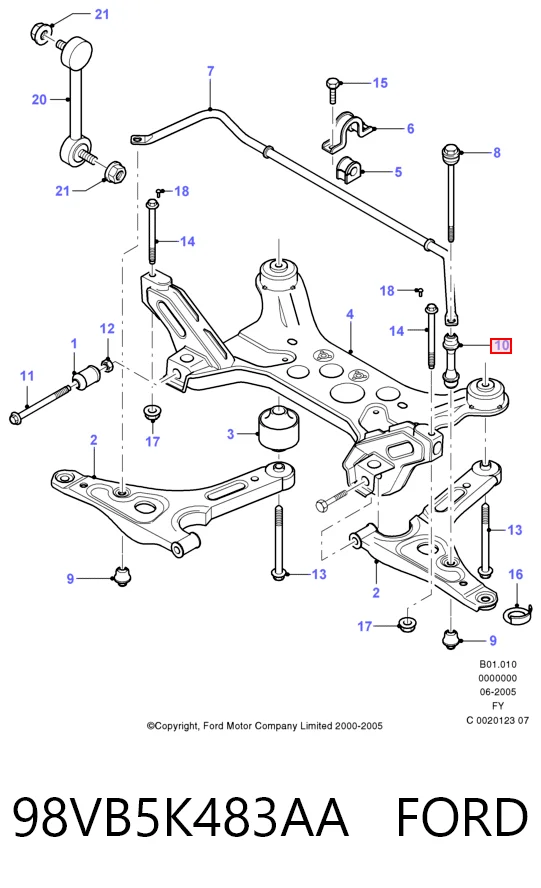 98VB5K483AA Ford