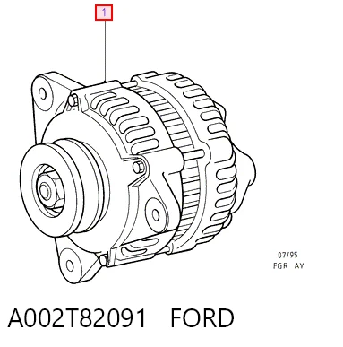 Do koszyka Alternator Ford Fiesta Mk4 JAS, JBS