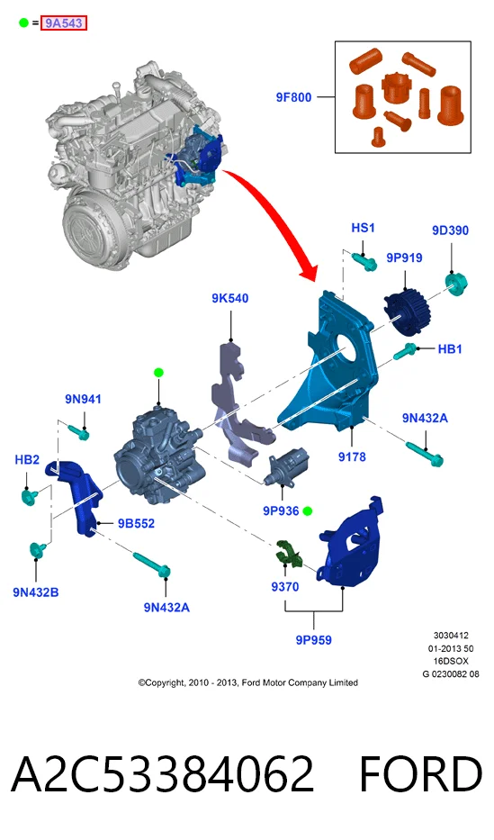 Pompa wtryskowa wysokiego ciśnienia A2C53384062 VAG