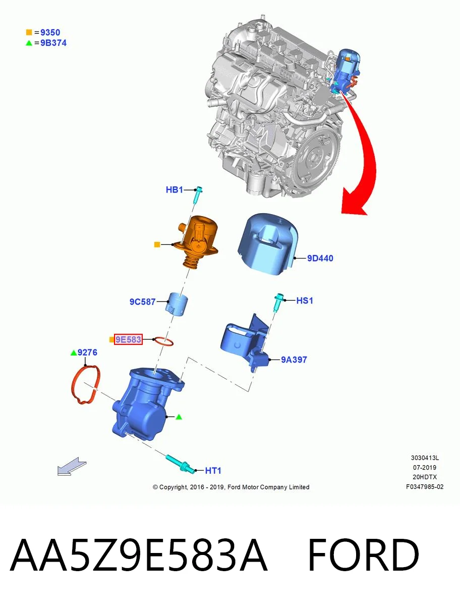 Do koszyka 31330432 Volvo Uszczelka korka wlewu oleju