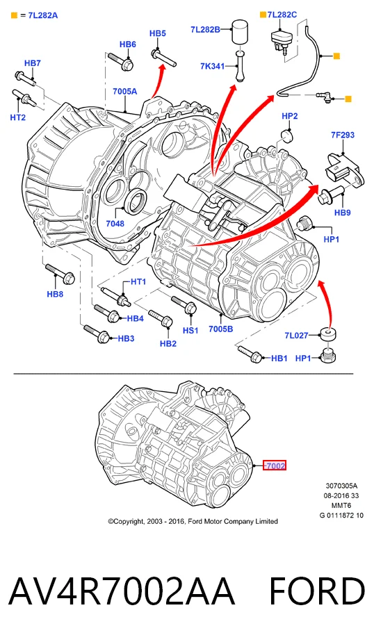 Mechaniczna skrzynia biegów w komplecie Ford Mondeo II