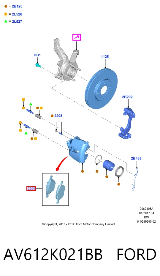 AV612K021BB Ford