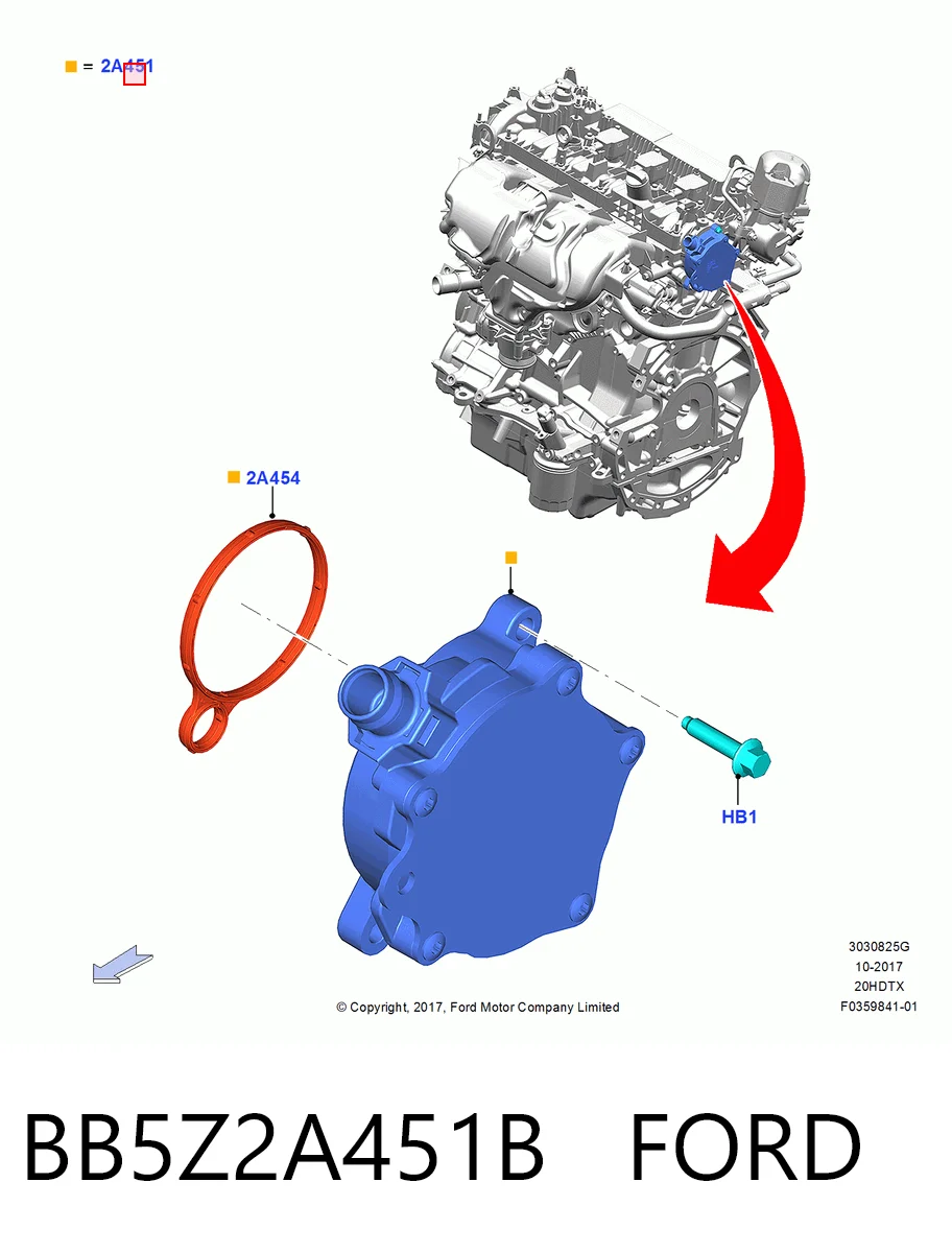  Pompa podciśnienia Ford Edge 2