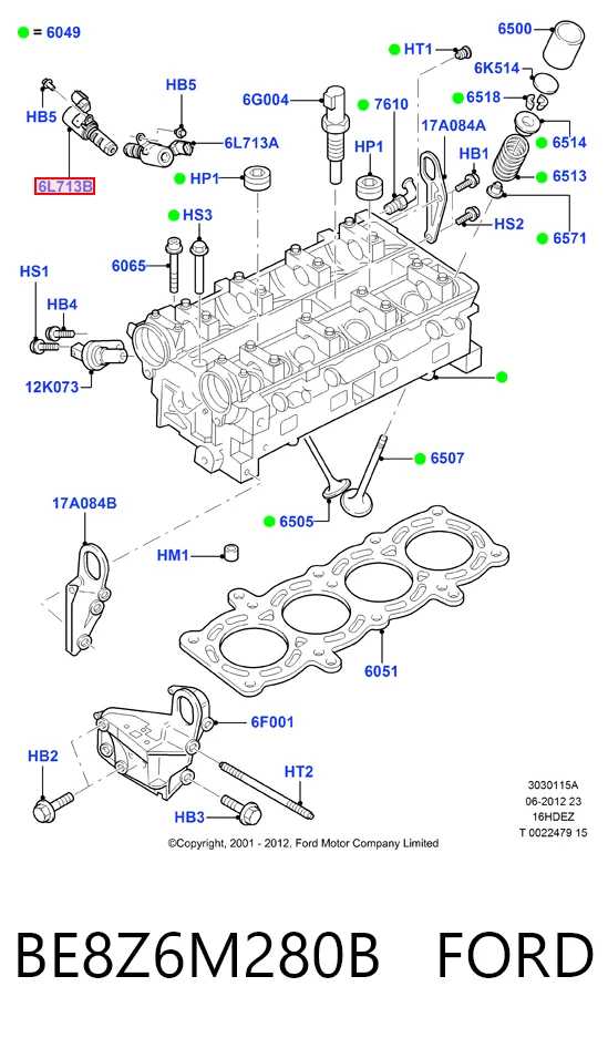 BE8Z6M280B Ford