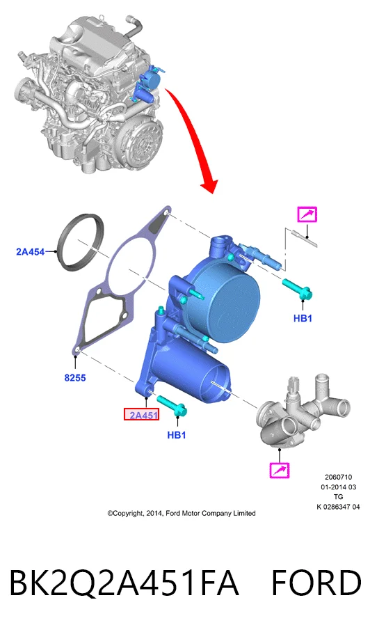 BK2Q2A451FA Ford