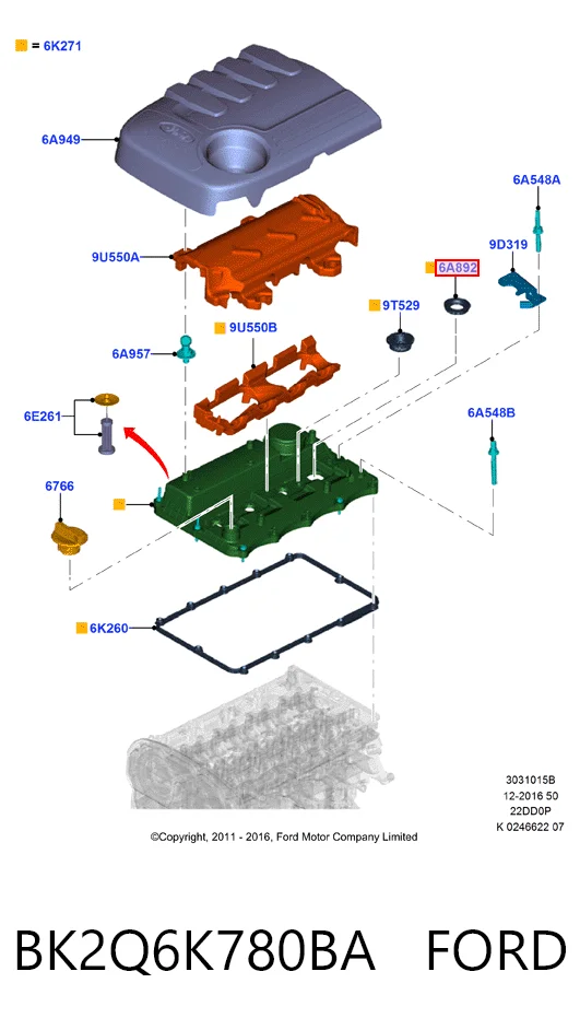 BK2Q6K780BA Ford