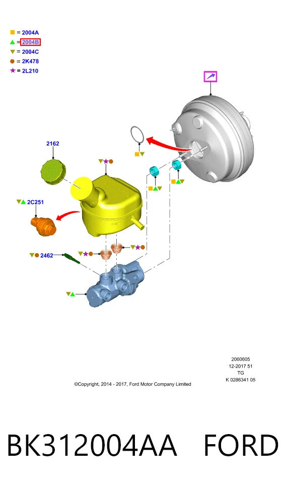 Główny cylinder hamulców Ford Transit VII awangarda (V363) (2013 - 2026) cena, od 110,73 USD