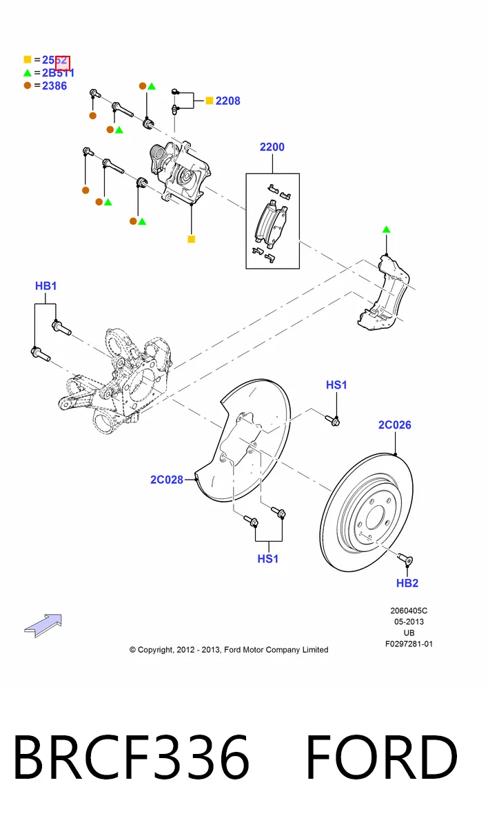 Zacisk hamulcowy tylny lewy do Ford Explorer U5