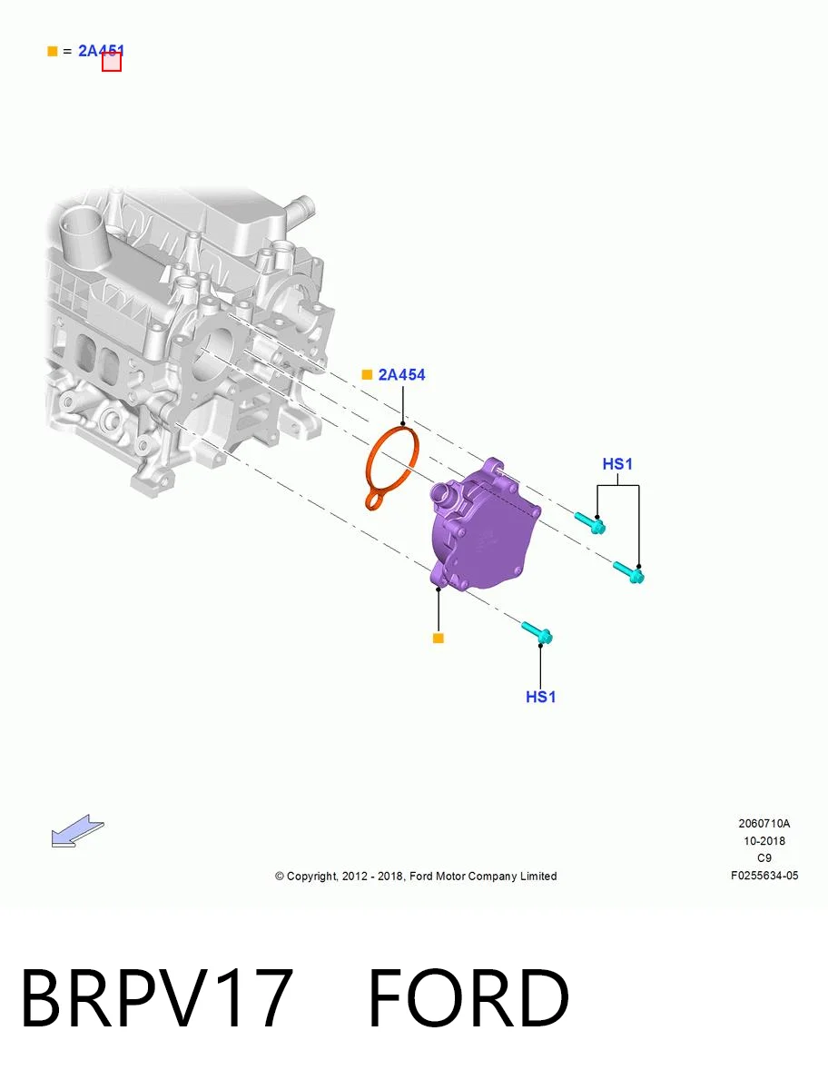 Pompa podciśnienia Ford Edge II SUV (CD539) (2014 - 2024) cena, od 253,32 USD