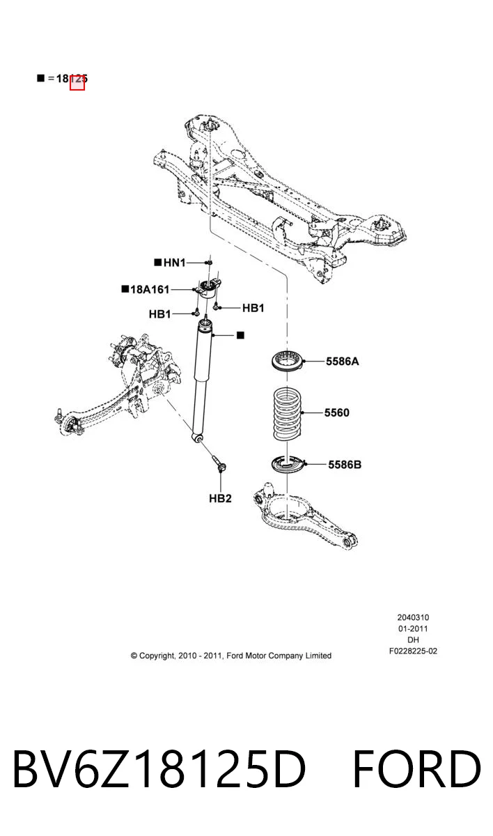 BV6Z18125D Ford