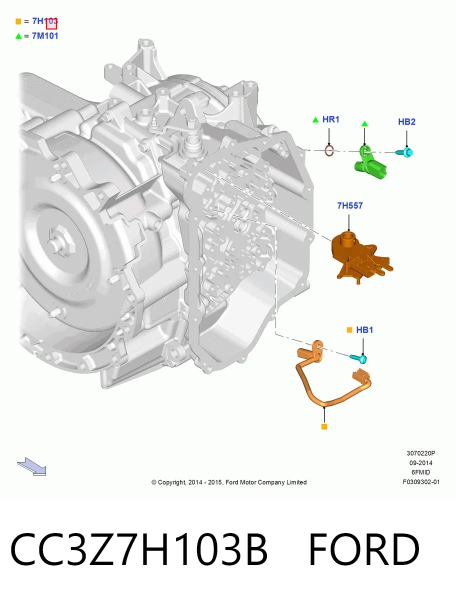 CC3Z7H103B Ford Czujnik prędkości