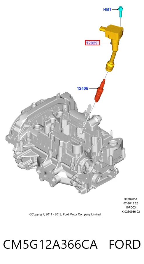 CM5G12A366CA Ford Cewka zapłonowa