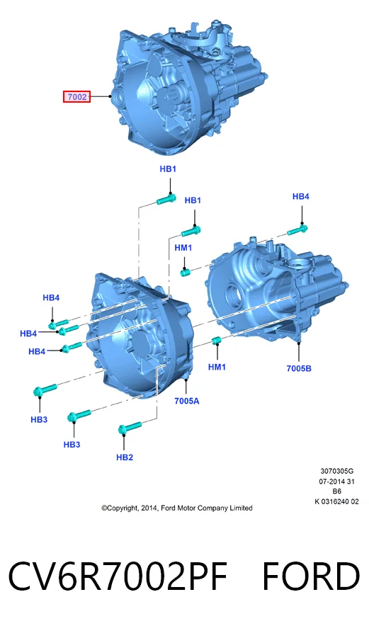 Mechaniczna skrzynia biegów w komplecie do Ford Focus III CB8