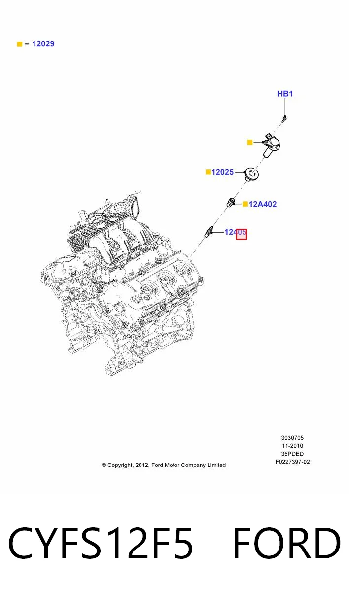 CYFS12F5 Ford Świeca zapłonowa