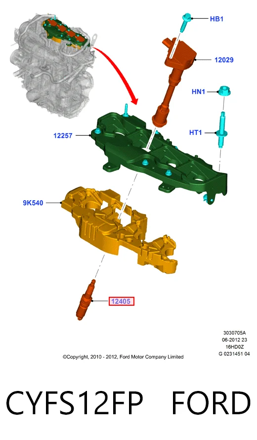 CYFS12FP Ford Świeca zapłonowa