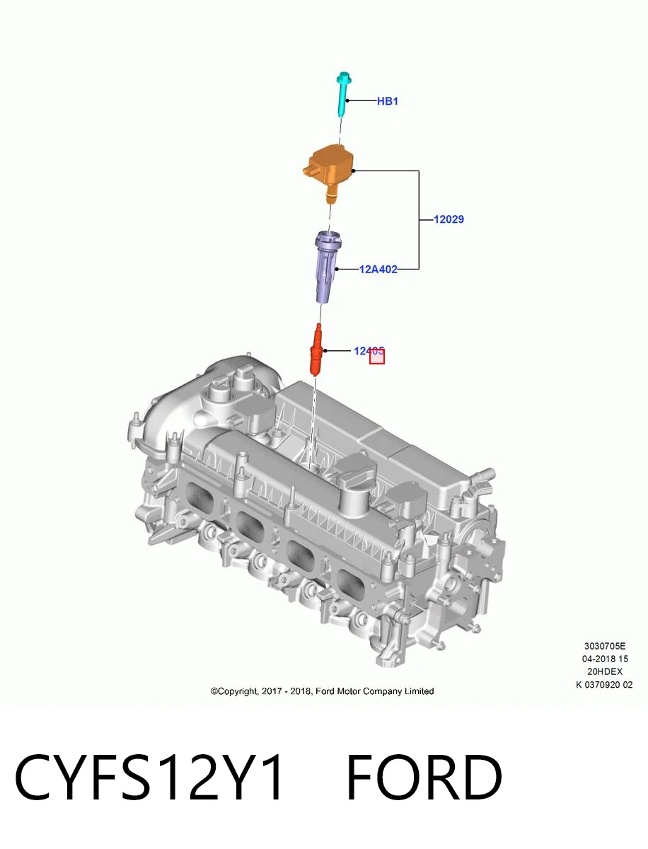 CYFS12Y1 Ford Świeca zapłonowa