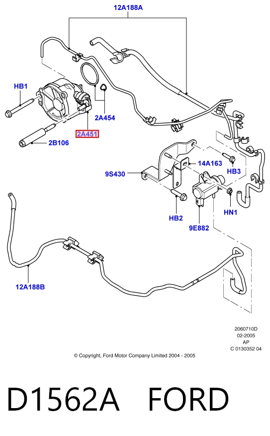 Pompa podciśnienia Ford Fusion kombi (JU) (2002 - 2012) cena, od 37,46 USD