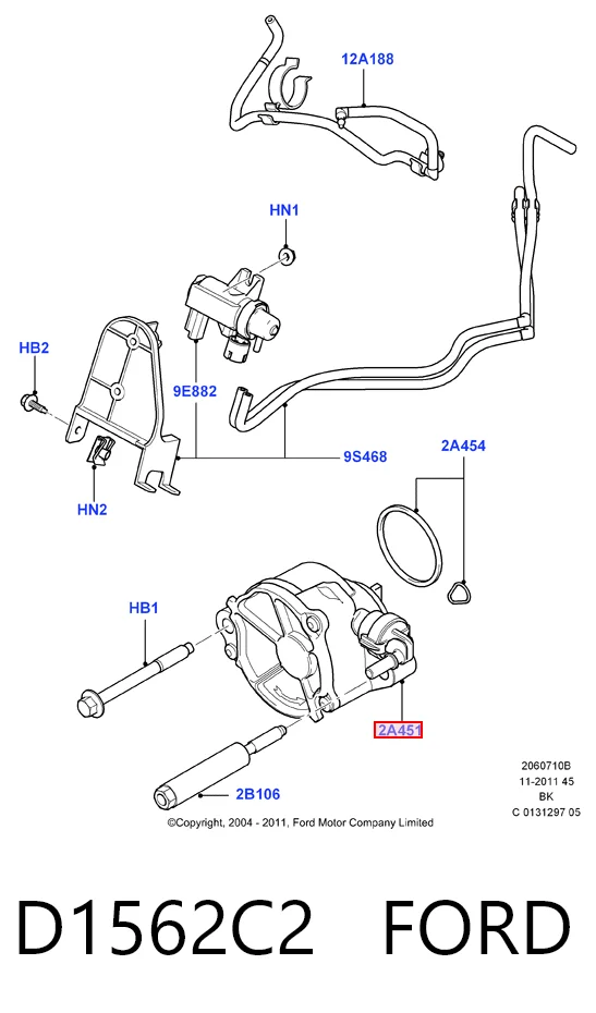 Do koszyka Pompa podciśnienia Ford Fusion  JU