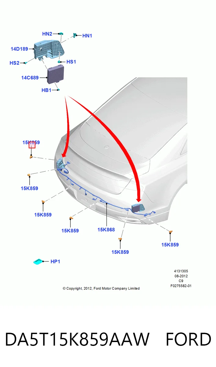 DA5T15K859AAW Ford 