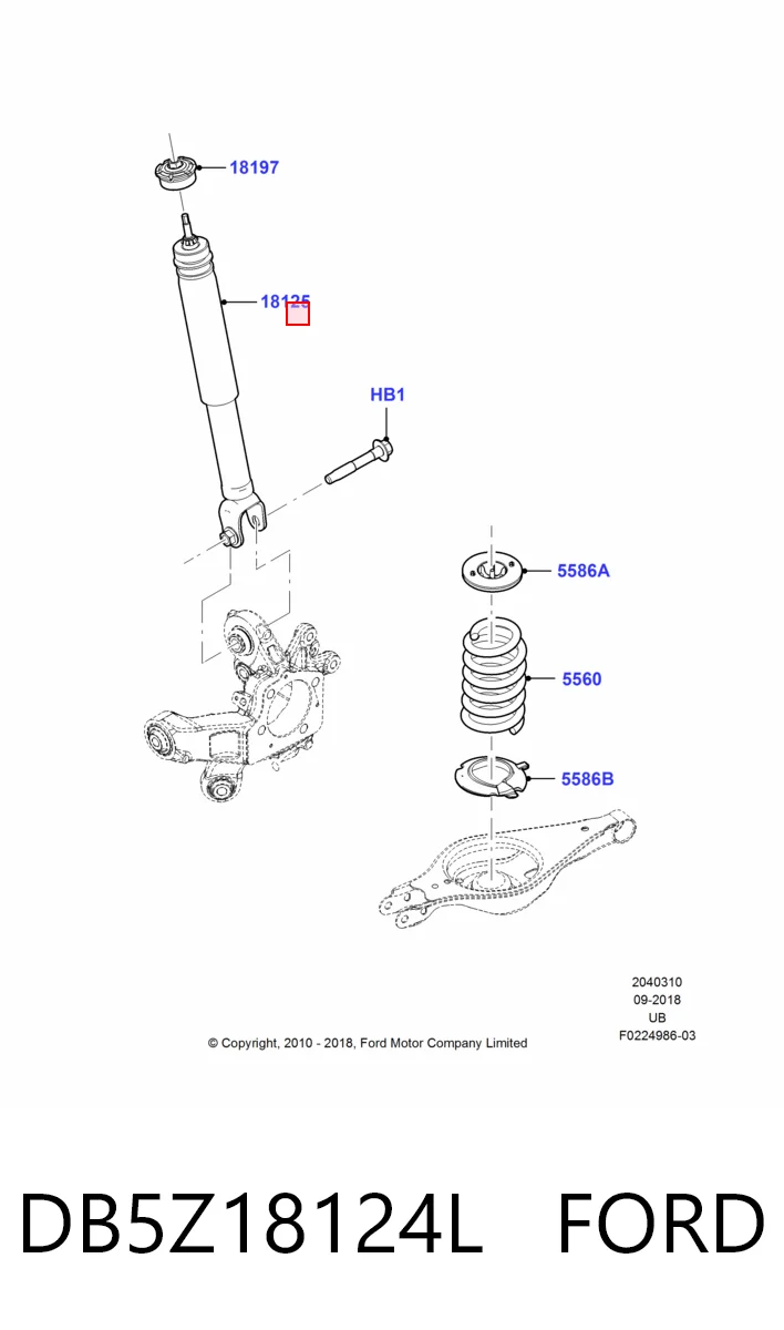  Amortyzator przedni prawy Ford Explorer 