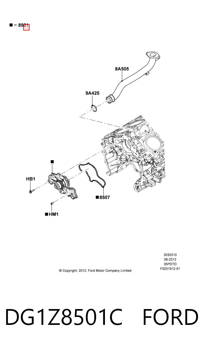 DG1Z8501C Ford