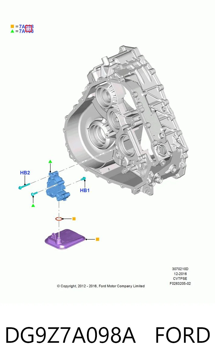 DG9Z7A098A Ford Filtr automatycznej skrzyni biegów