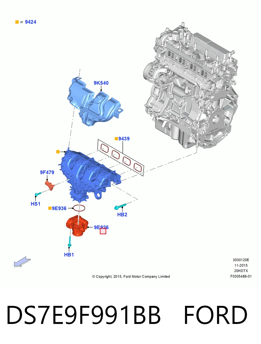 Przepustnica, komplet Ford Explorer SUV (U5) (2011 - 2019) cena, od 74,93 USD