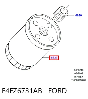 E4FZ6731AB Ford Filtr oleju